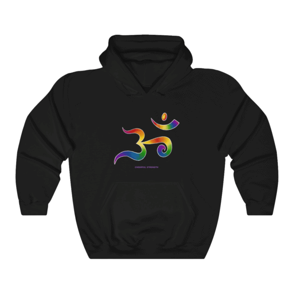 Rainbow Om Sweatshirt Black