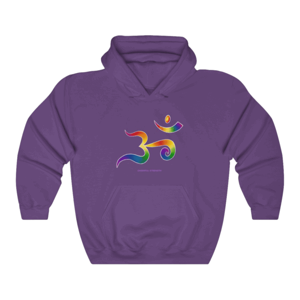 Rainbow Om Sweatshirt purple