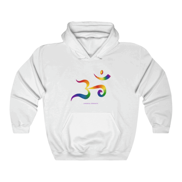 Rainbow Om Sweatshirt white